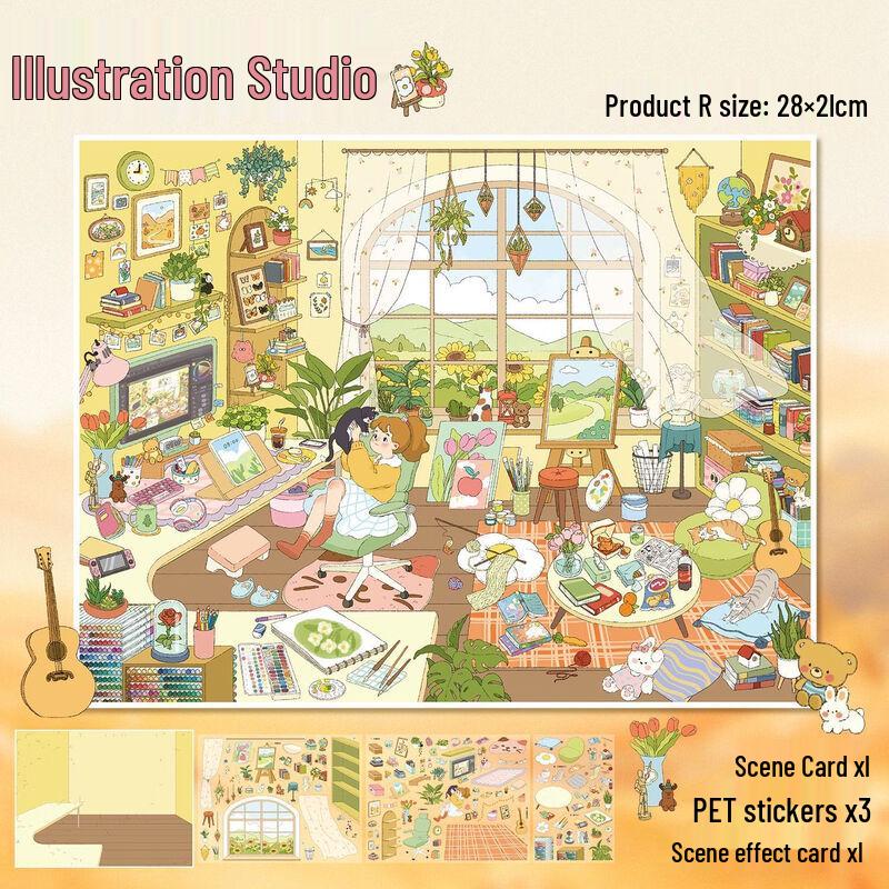 Healing Miniature Scenery Journal Sticker