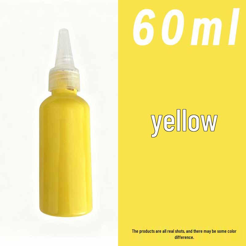 60ml Acrylic Paint Set for Kids - Pointed Bottle for DIY Plaster Dolls & Wall Texture Painting