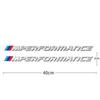 2pcs M Power M Performance Car Body Sticker For BMW E30 E36 E39 E46 E60 E61 E64 E70 E71 E85 E87 E90 E83 F10 F20 F30 E80 M3 M5