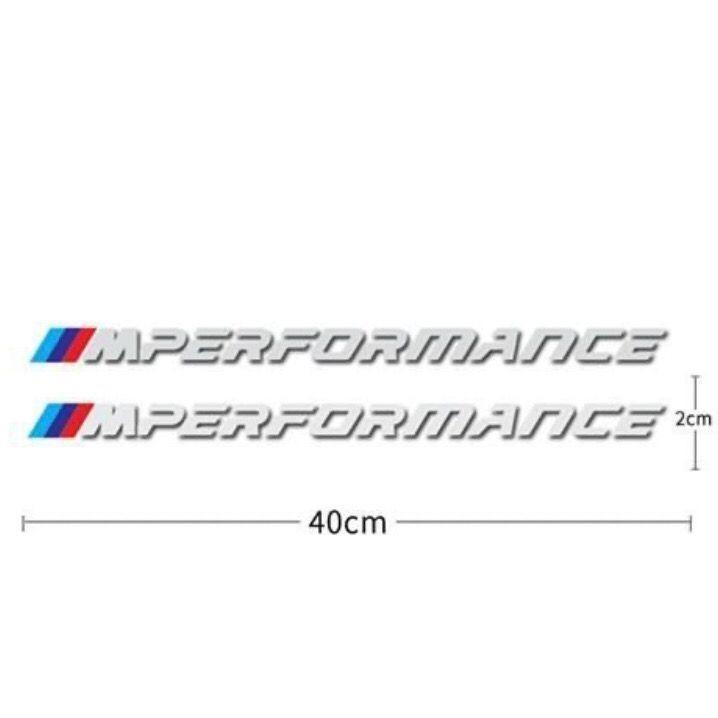 2pcs M Power M Performance Car Body Sticker For BMW E30 E36 E39 E46 E60 E61 E64 E70 E71 E85 E87 E90 E83 F10 F20 F30 E80 M3 M5