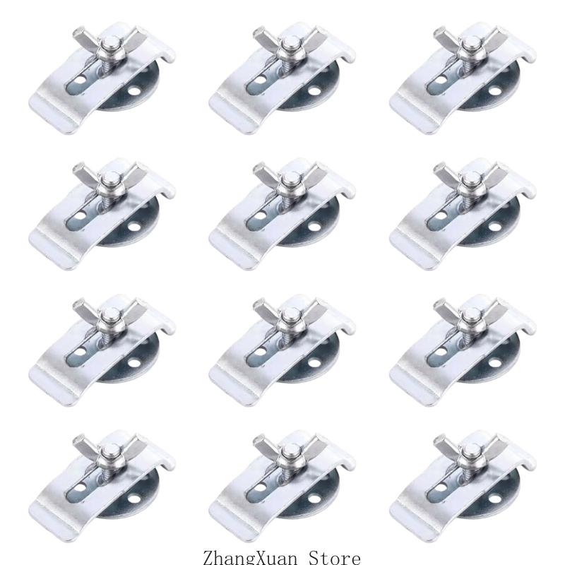Pack Of 12 Steel Sink Clip Strong Rustproof Fixing Tool for Stone Undermount Basin Secure Mounting Hardware 3XUF