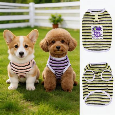 Basic Hollow Out Sleeveless Vest for Small Dogs - Soft Breathable Cutout Pet T-Shirt, Lightweight Summer Top for Puppy Chihuahua