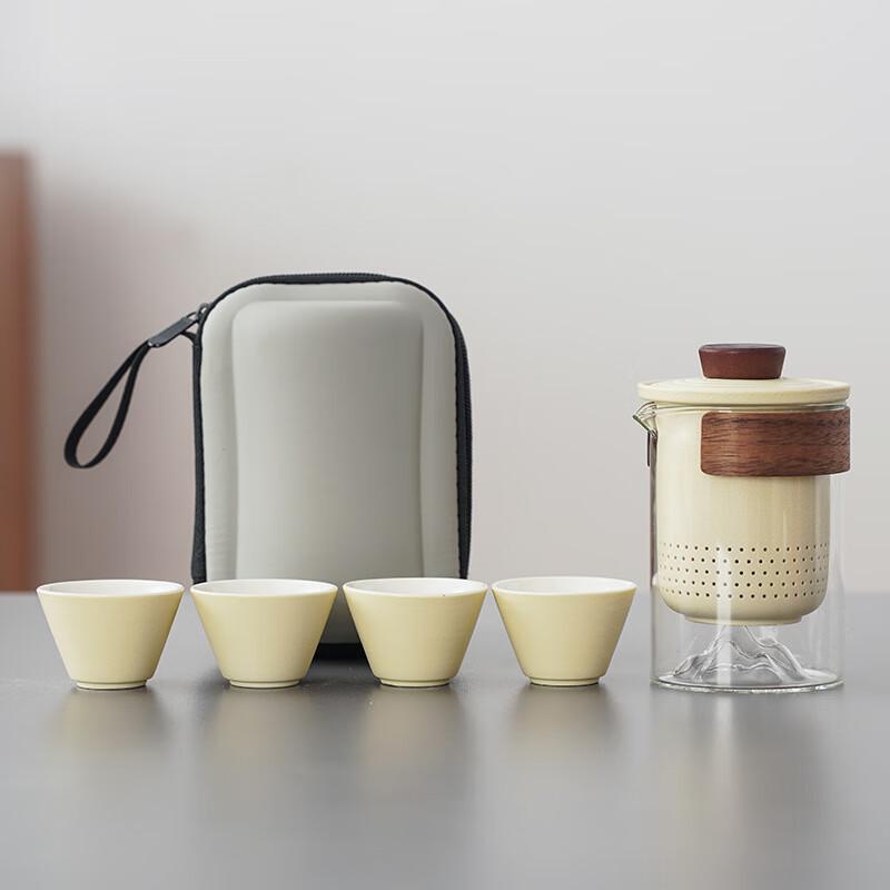 

Zhuang Lu Hua Pin Portable Ceramic Travel Tea Set