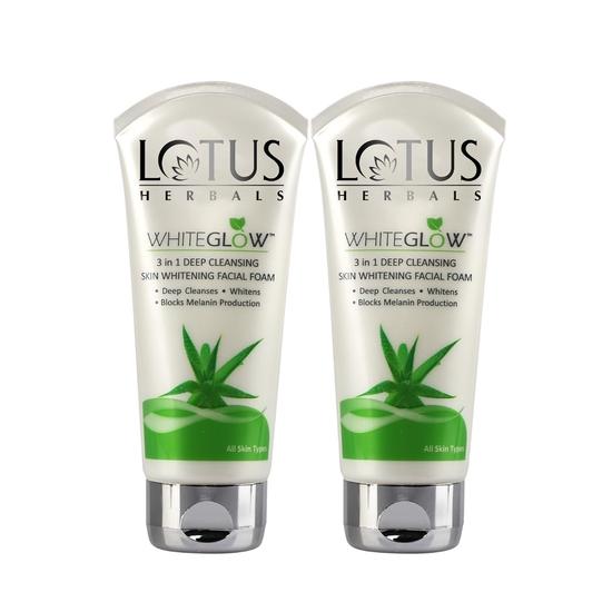 

Lotus Herbals 3 в 1 Глубоко очищающая пенка для лица 100 г (Упаковка из 2 шт.)