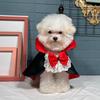 Halloween Pet Cloak For Cats Dog Cosplay Vampire Cape Small Dog Puppy Kitten Cute Black Red Bow Tie and Cloak Dress Up Accessory
