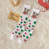 Soft Christmas Socks Plush Coral Fleece Socks Winter Warm Thicken Floor Socks  For Women