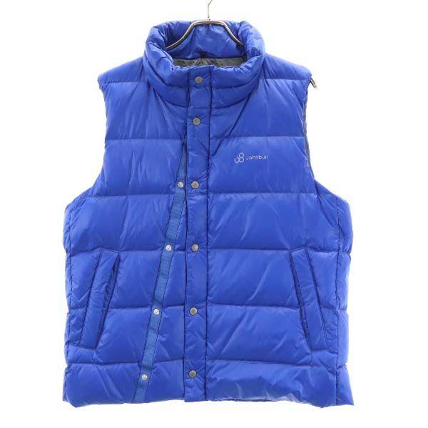 unused Johnbull Denier Nylon Loom Down vest M Blue PERMAWARM Men's Used