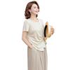 Elegant Summer Two-Piece Set for Middle-Aged Women