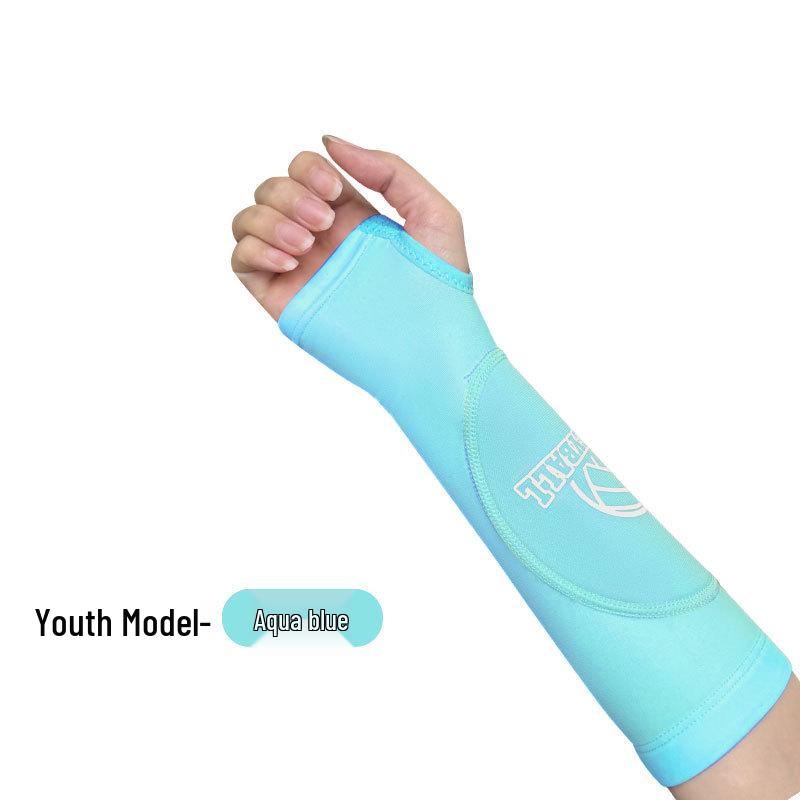 Damen Volleyball & Basketball Anti-Kollisions-Kompressions-Armstulpen - Atmungsaktive, fingerlose Sport-Ellbogenpolster für das Prüfungstraining