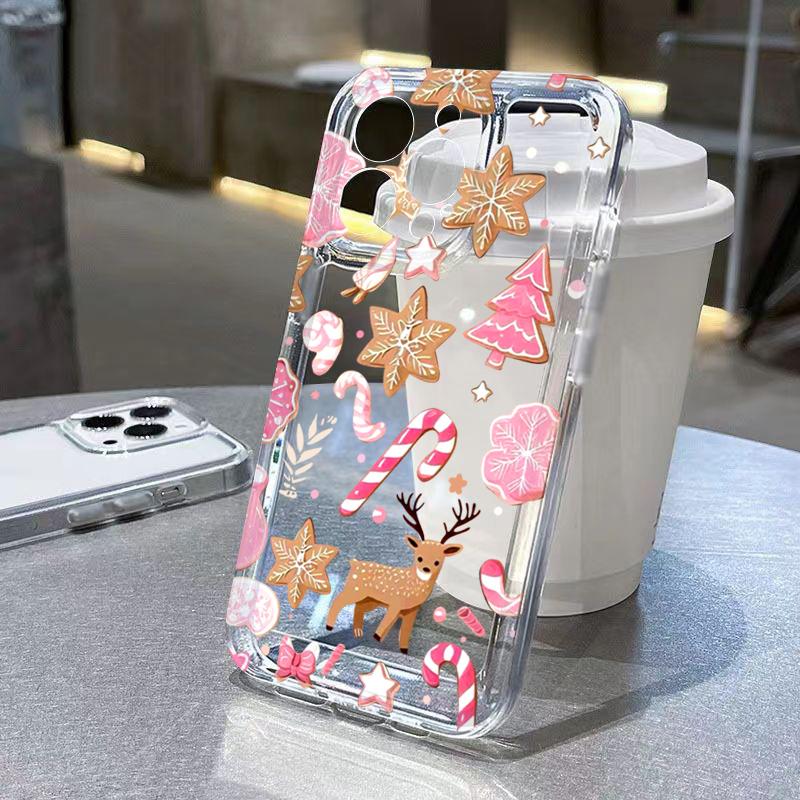 Albero di Natale Creativo Cupcake di Natale Custodia Morbida per Telefono Per iPhone 11 12 13 14 15 16 17 Pro Max XS XR X 16E Cover Air