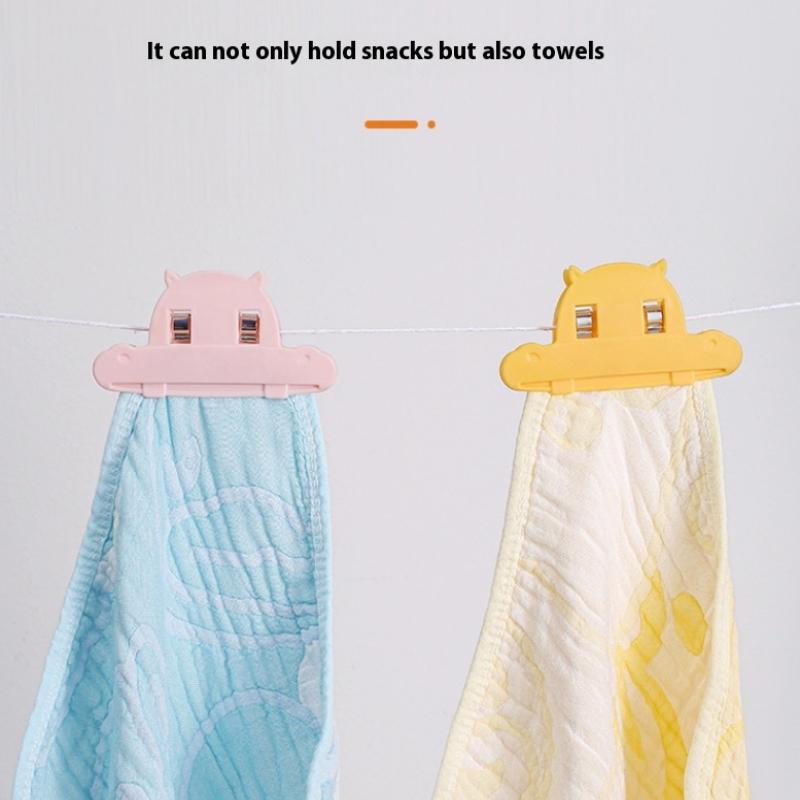 3 Pcs Portable Plastic Food Seal Clip Kitchen Snack Bag Milk Powder Moisture Proof Fresh Keeping Bag Clip For Home And Travel Use