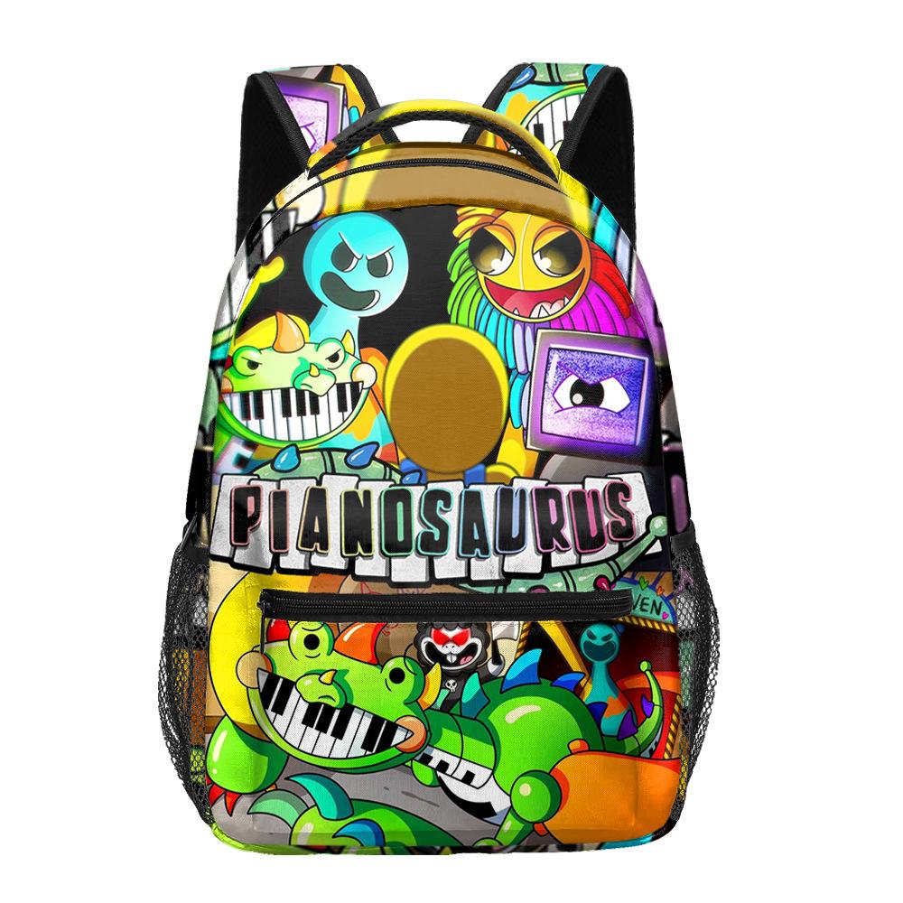 Trendy Popular Harajuku Funny Sprunki Student Bookbag Notebook Backpacks 3D Print Oxford Waterproof Boys/Girls Travel Backpacks