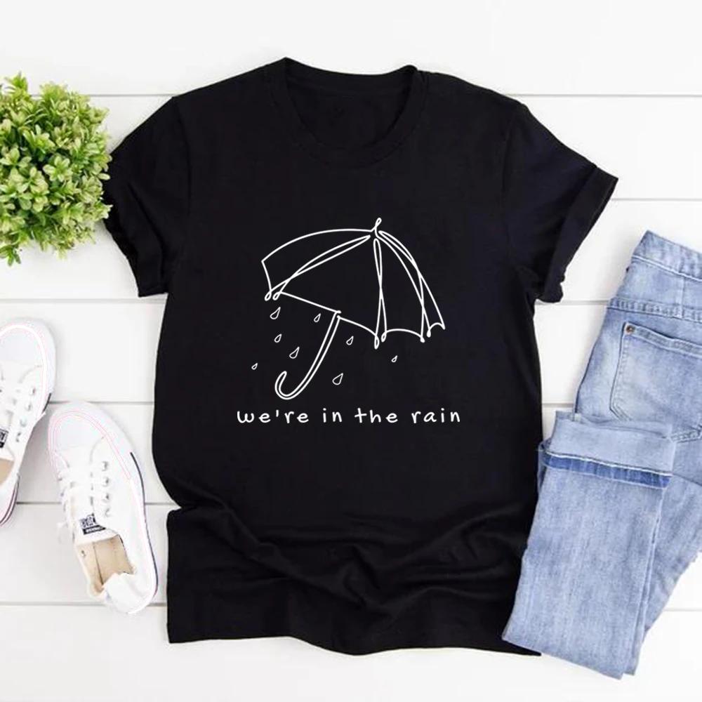 Tričko Růže Černé Růže Dárek Kpop Koncert Merch K-pop Tričko Dámské Grafické Trička Krátký Rukáv Korejské Rockové Tričko Streetwear