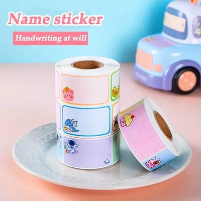 School & Office Supplies Cartoon Sticker - Waterproof, Tear Resistant, For Name Marking, Book Classification & Signature