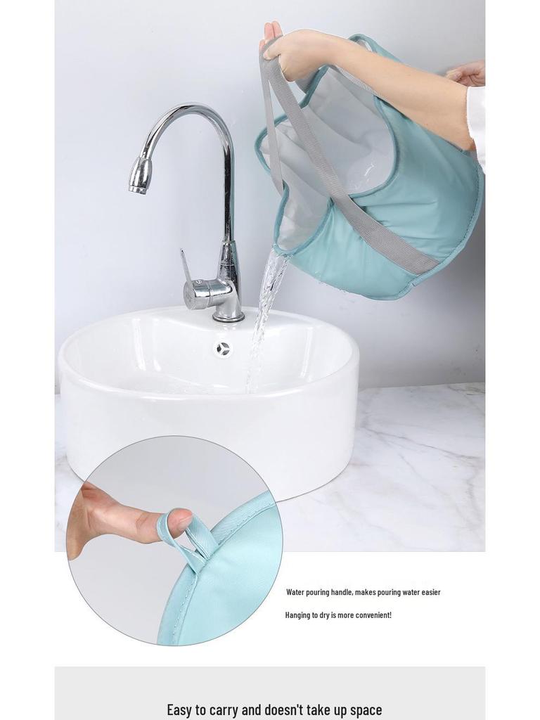 Portable Three-Dimensional Folding Foot Bath: Heat-Preserving, Tip-Resistant, Multifunctional Foot Soak Bucket for Travel and Home Use.
