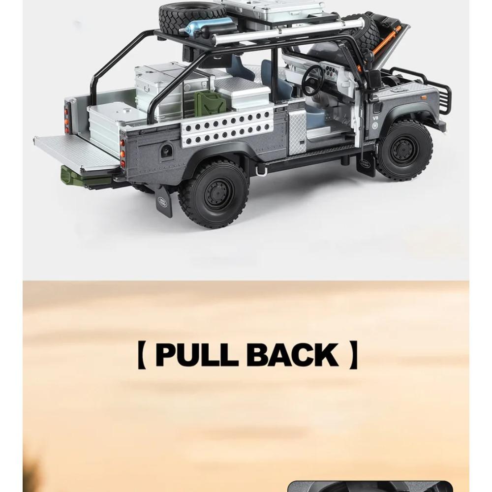 1/24 Land Range Rover Defender 110 Tomb LE Legierungs-Pickup-Automodell Diecasts Geländewagen Automodell Ton Licht Kinderspielzeug Geschenk