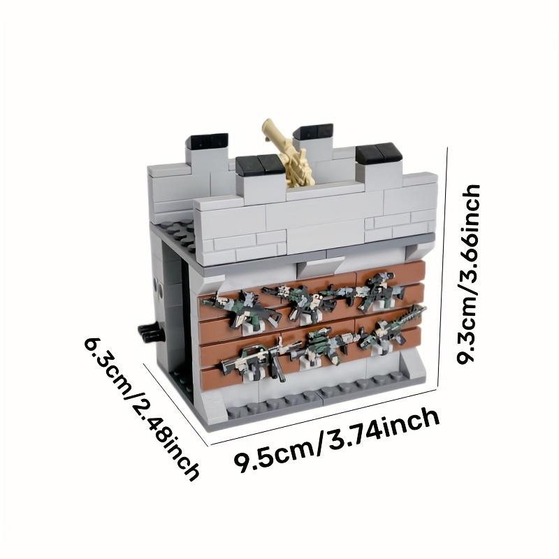 MOC Militär-Bausteine, WW2-Technikwände, Waffenbausteine, Konstruktionsspielzeug für Jungen ab 3-6 Jahren, Geburtstagsgeschenk
