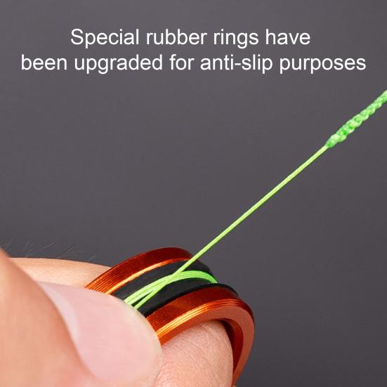 1/2/4Pcs Fishing Wire Puller Rings Rustproof Corrosion Resistant Anti-slip Design Pull Finger Rings Fishing Accessories