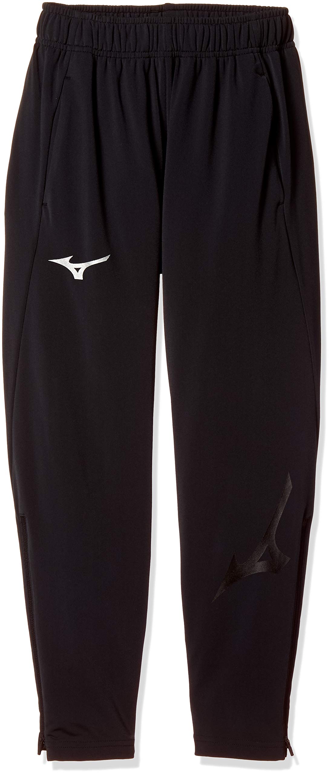 

Mizuno Soccer Wear Stretch Fleece Black x Size 130 to Japanese size Pants, Junior, P2MD8615, Silver, (equivalent 130)