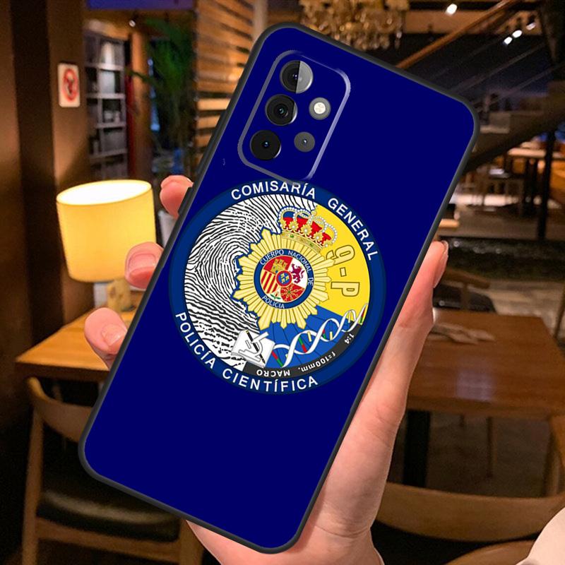 Spain National Police Logo Case For Samsung Galaxy A52 A12 A22 A32 A42 A51 A71 A13 A23 A33 A53 A14 A54 A34 Phone Cover