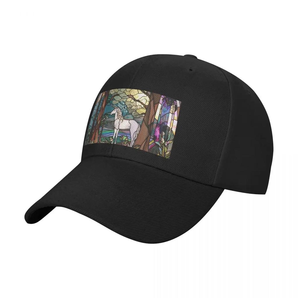 Stained Glass Unicorn Baseball Cap Winter Hats for Men Hat Beach Beach Hat Women's Golf Wear Men's