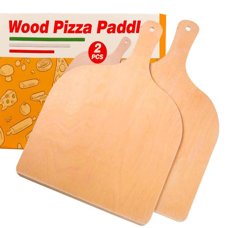 Multi-Functional Linden Wood Pizza Board and Shovel