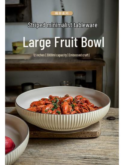Large Ceramic Soup and Fruit Bowl - Mala Xiang Guo