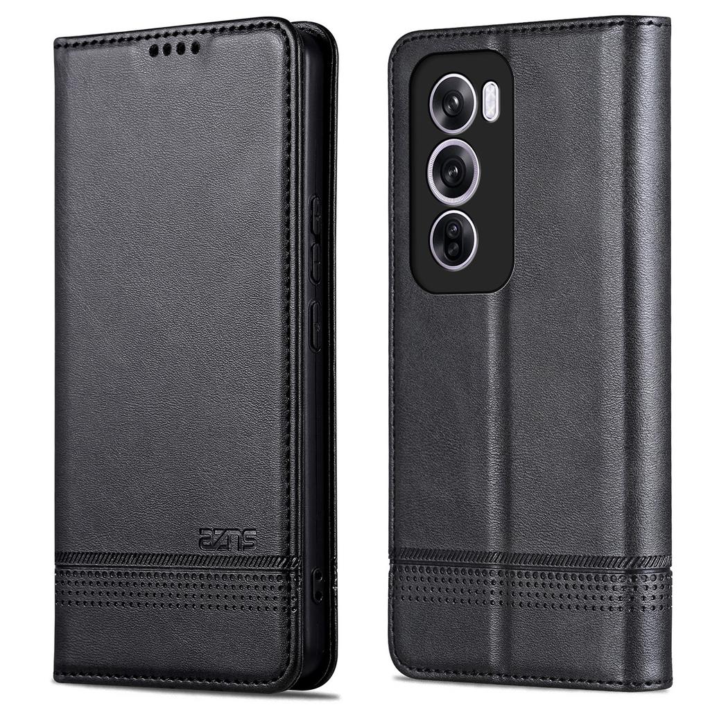 For Oppo Reno12 Pro 5G (Global) Case Cowhide Texture PU Leather Phone Shell