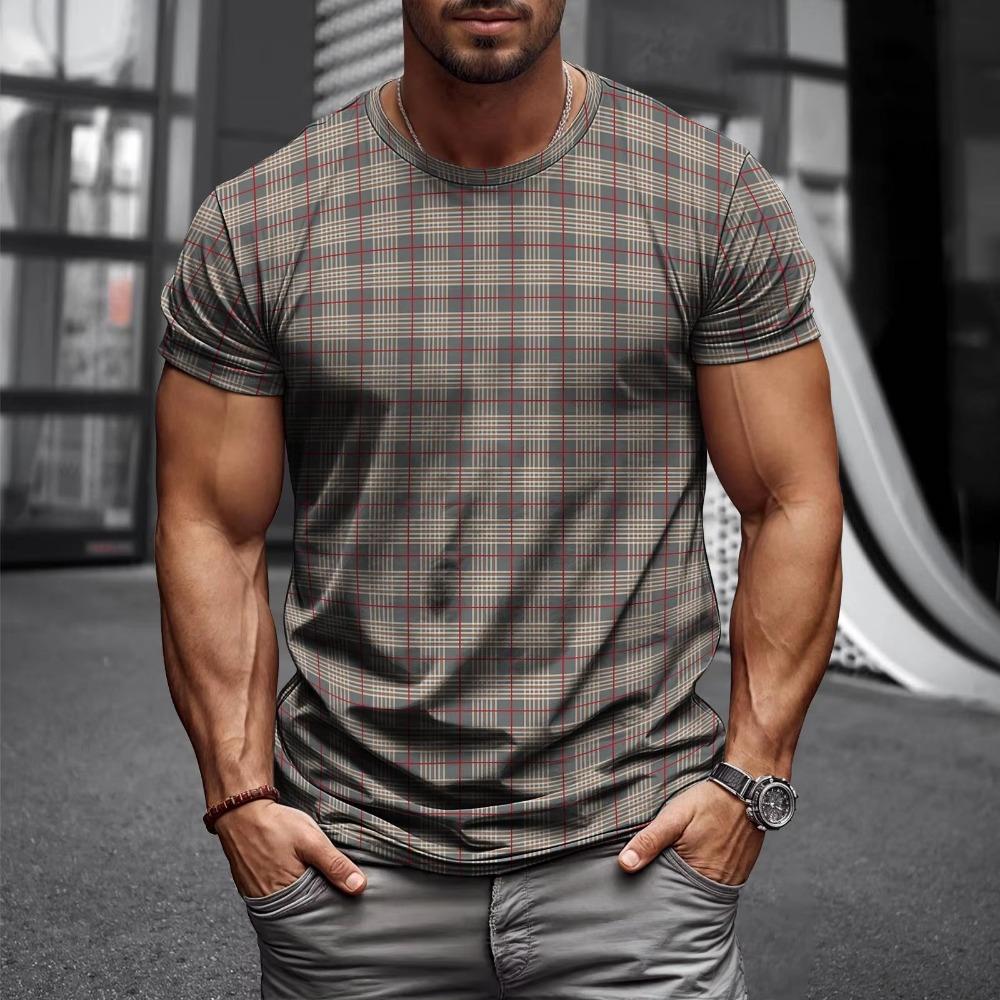 T-shirt da Uomo Nuovi Stili Estate 2026 Street Casual Moda Semplice Morbida Comoda Traspirante Stampa con Motivo 3D