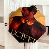 Lucifer Supernatural Drama Poster Automatic Umbrella Suitable Travel Portable Umbrella Outdoor Sun Shading Umbrella Gift Daily Essentials