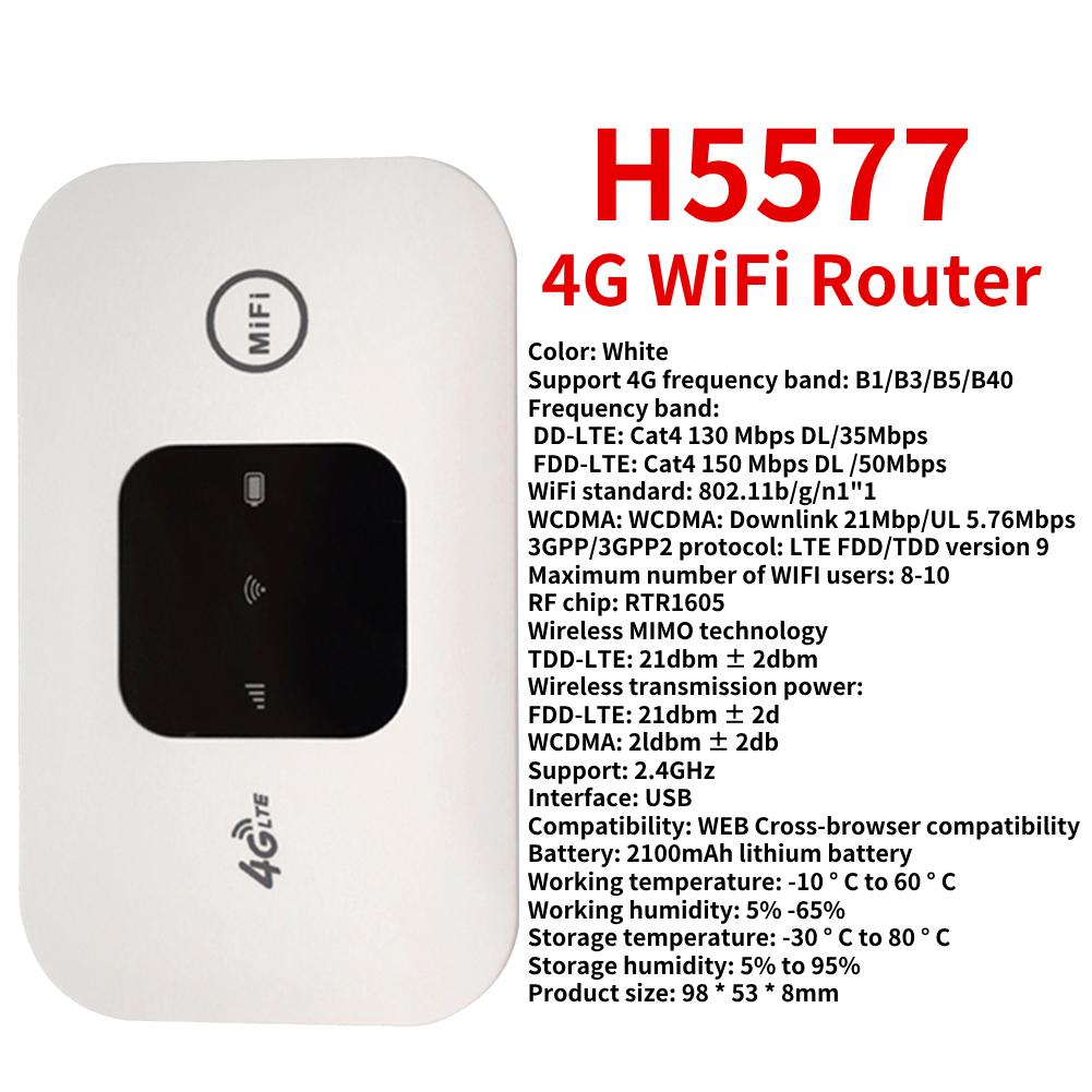 MF880S 4G Lte WiFi Router Portable Mobile Hotspot 2100mAh 150Mbps Wireless Router with SIM Card Slot Repeater for Outdoor Home
