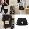 Stylish Vintage Crossbody Bag For Women In Classic Black White Brown And Khaki Perfect For Autumn Fashion