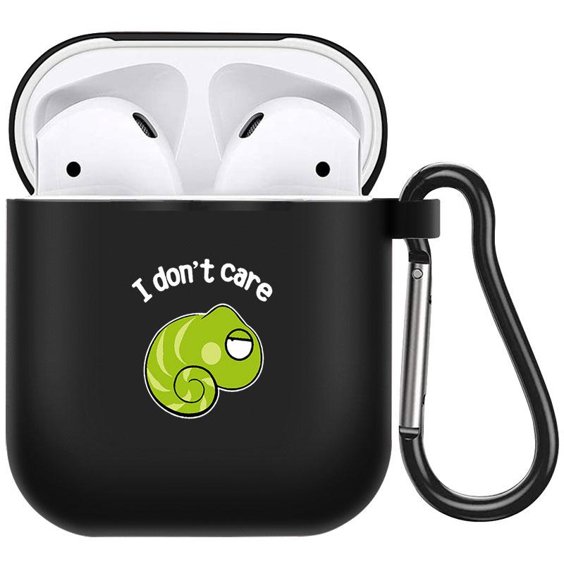 קריקטורה חמוד חיות מחמד כלב חתול בעל חיים ינשוף צמח פרחי אפל עבור אפל AirPods 2 3 כיסויי אוזניות חסינות זעזועים שחורות AirPods Pro Funds Cover