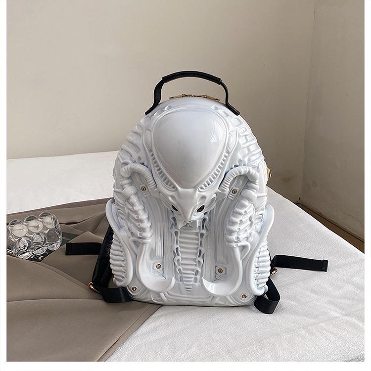 2025 Punk-Style Acrylic Backpack: European Fashion, Large Capacity, Unique Design for Women