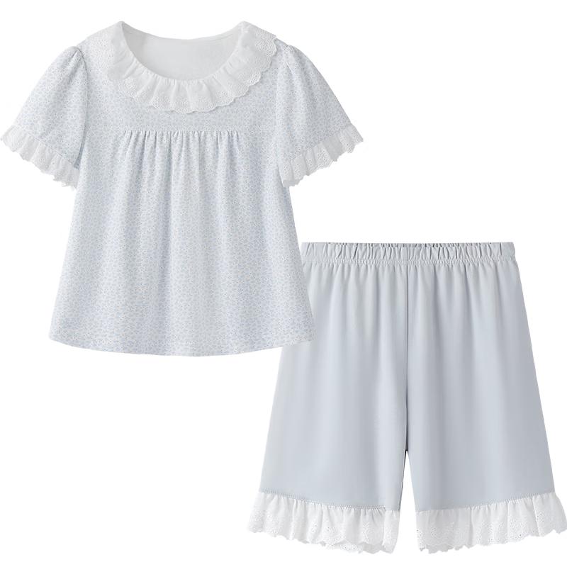 YEEHOO Girls  7A Antibacterial Camellia Skincare Pajama Set 120