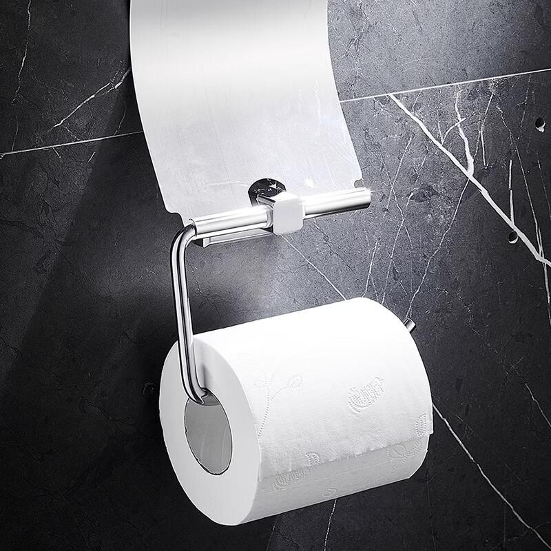 Cmaos Large Suction Cup Wall-Mounted Toilet Paper Holder