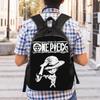 One Pieces Backpacks for Men Women Water Resistant School College Luffy Bag Print Bookbag