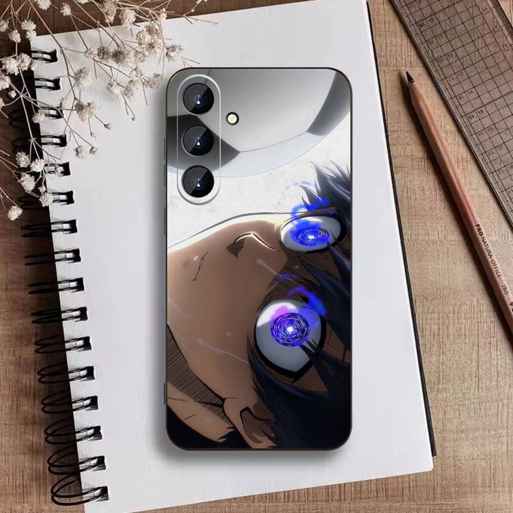 Anime Trent W-Blue L-Lock Phone Case For Samsung Galaxy A73,A72,A71,A70,A52,A51 Others Soft Black Cover