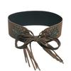Leopard Print West Cowboy Waist Belt Trouser Decoration Splicing Rings Belt  Dress Decoration