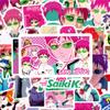 50Pcs Cartoon Fun Saiki Kusuo Anime The Disastrous Life Of Saiki K Stickers Doodle Diy Water Cup Scooter Sticker