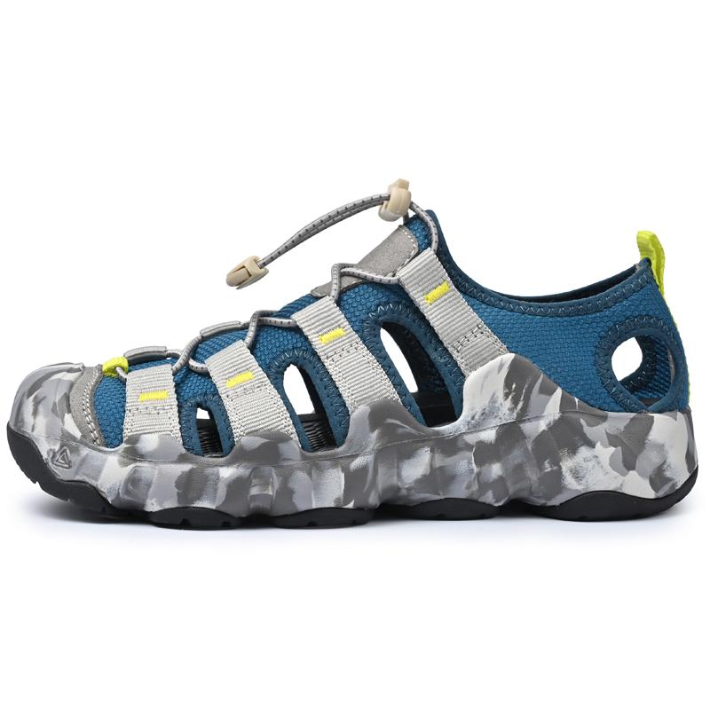 Senior Outdoor Hohl Atmungsaktiv Qualität Herren Echtleder Sandalen Lässig Bequem Weich Große Größe Strandsandalen