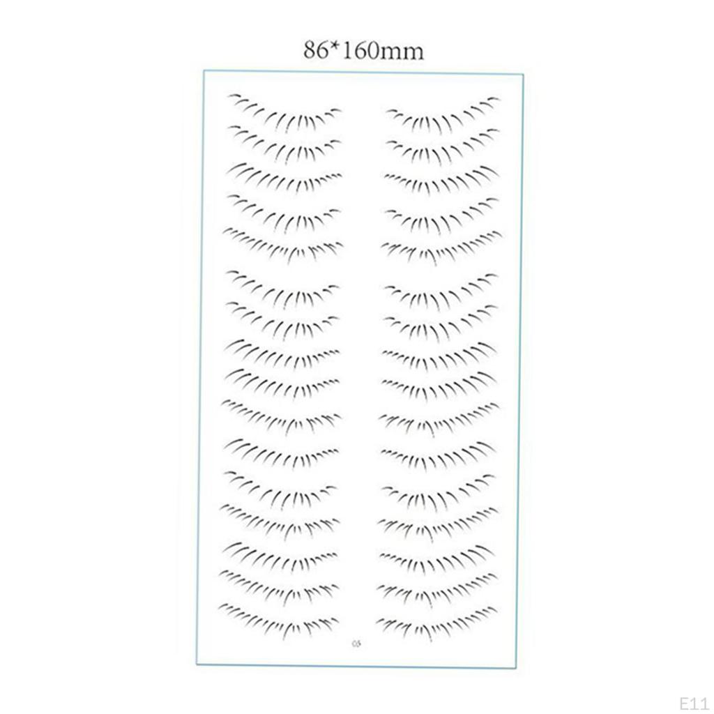 Lower Eyelash Stickers Strips Patch Lash Extension Supply for Cosplay Dating