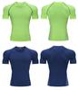 Herren Schnelltrocknendes Kompressions-Sportshirt mit kurzen Ärmeln