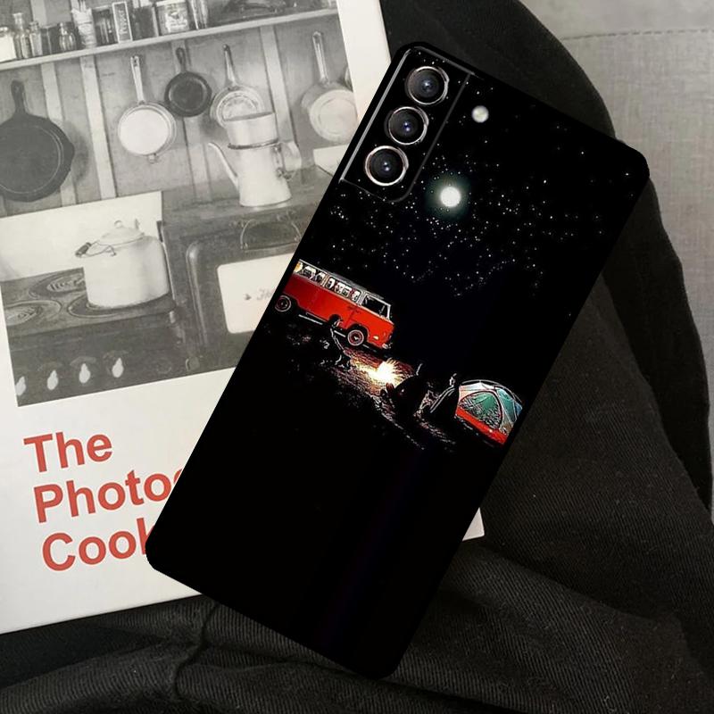 Camping Nature Mountain Phone Case For Samsung Galaxy S24 S22 S23 Ultra S20 S21 S24 FE S9 S10 Plus Note 10 20 Ultra