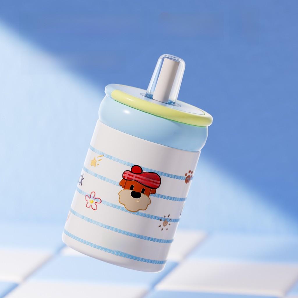 Ceramic Insulated Travel Mug Straw For Women And Students