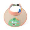 1110 New Children's Hats Summer Boys and Girls Sunscreen Sun Hat Outdoor Cartoon Animal Big Eaves Empty Top Hat
