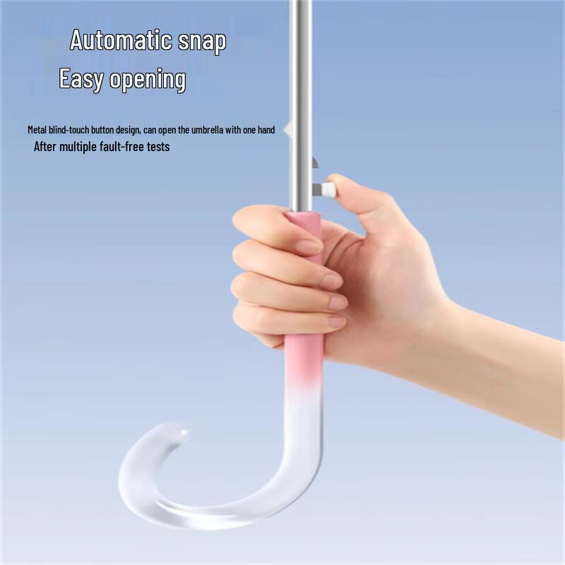 Transparent Gradient Long Handle Umbrella