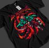 Demon Slayer Shirt Tanjiro T-Shirt Zenitsu Inosuke Akaza Muzan Tee