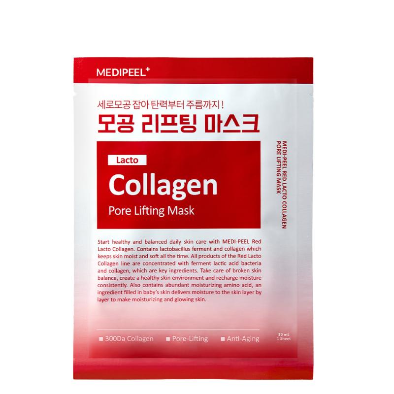 Red Lacto Collagen Pore Lifting Mask (10 masks)