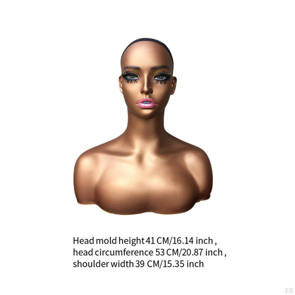 Weiblicher Schaufensterkopf-Ständer für und Zubehör